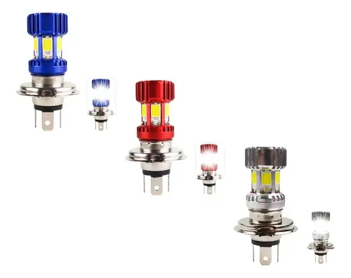 H4 FOCO LED MOTO 6 CARAS (ALTA Y BAJA)