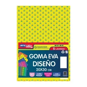 Goma Eva Diseño 5 Hojas