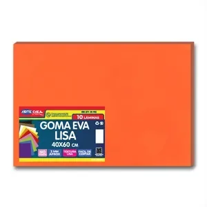 Goma Eva Pliego Liso Naranjo