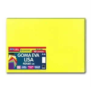 Goma Eva Pliego Liso Amarillo
