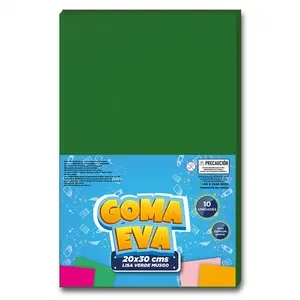 Goma Eva Hoja Lisa Verde Oscuro
