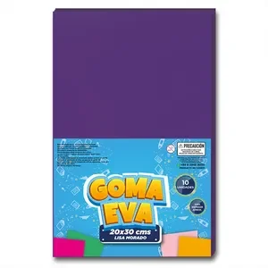Goma Eva Hoja Lisa Morado