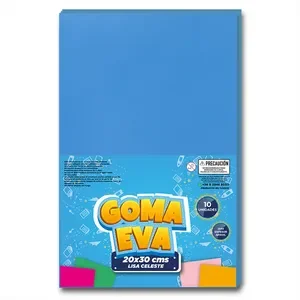 Goma Eva Hoja Lisa Celeste