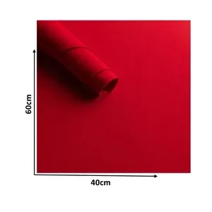 Goma Eva Pliego Liso Rojo