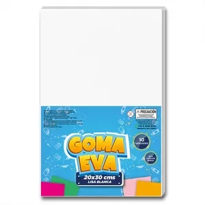 Goma Eva Hoja Lisa Blanco