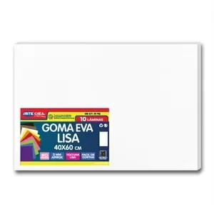 Goma Eva Pliego Liso Blanco