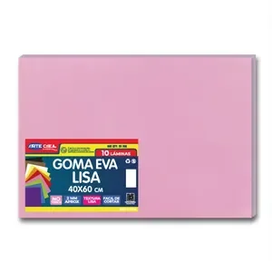 Goma Eva Pliego Liso Rosado
