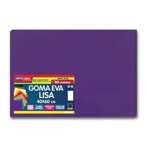 Goma Eva Pliego Liso Morado