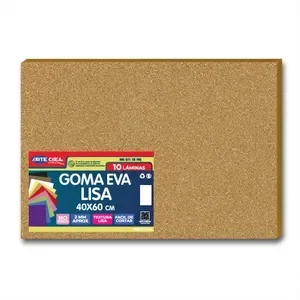 Goma Eva Pliego Glitter Dorado