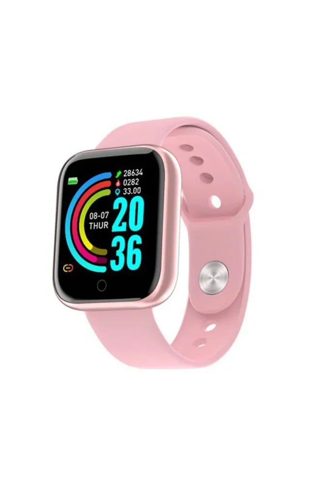 61882 - RELOJ - SMART WATCH DAMA - CORREA METALISADA ROSADA