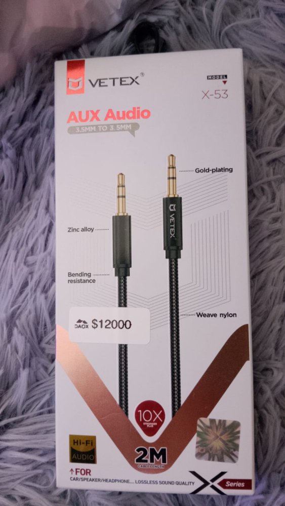 10538 - CABLE AUXILIAR AUDIO VETEX X53
