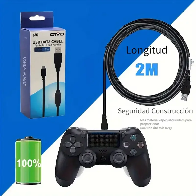46582 - CABLE DE PODER PS4 - CARGADOR CONTROL PS4