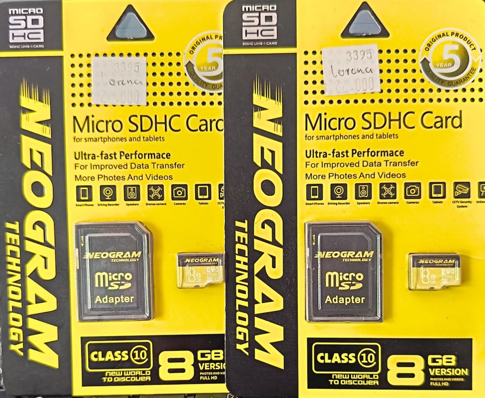 33395 - MEMORIA MICRO DE 8GB NEOGRAM