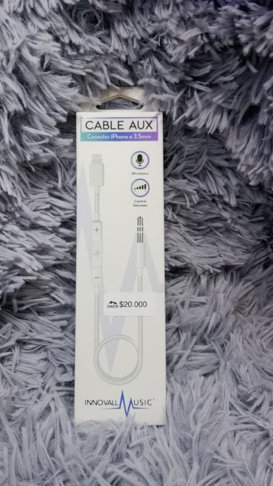 MH021 - CABLE AUX - CONECTOR IPHONE A 3.5mm