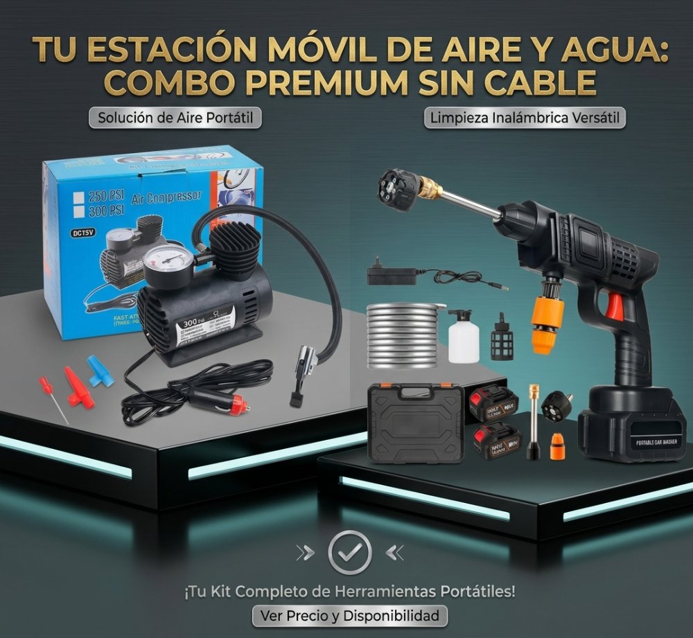 Combo Hidrolavadora + Compresor, PROMO