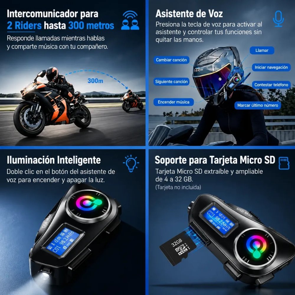 Combo de 2 Intercomunicadores Q58-Max