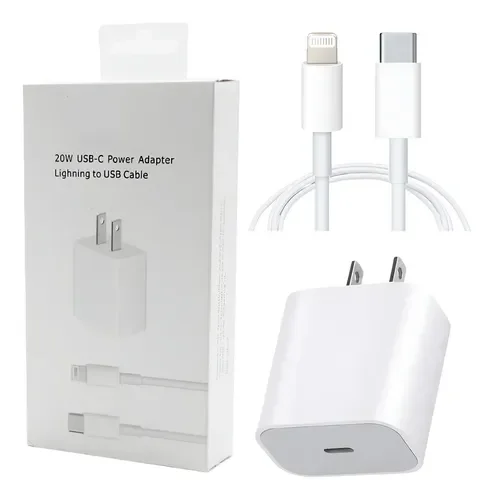 CARGADOR COMPLETO APPLE 20W