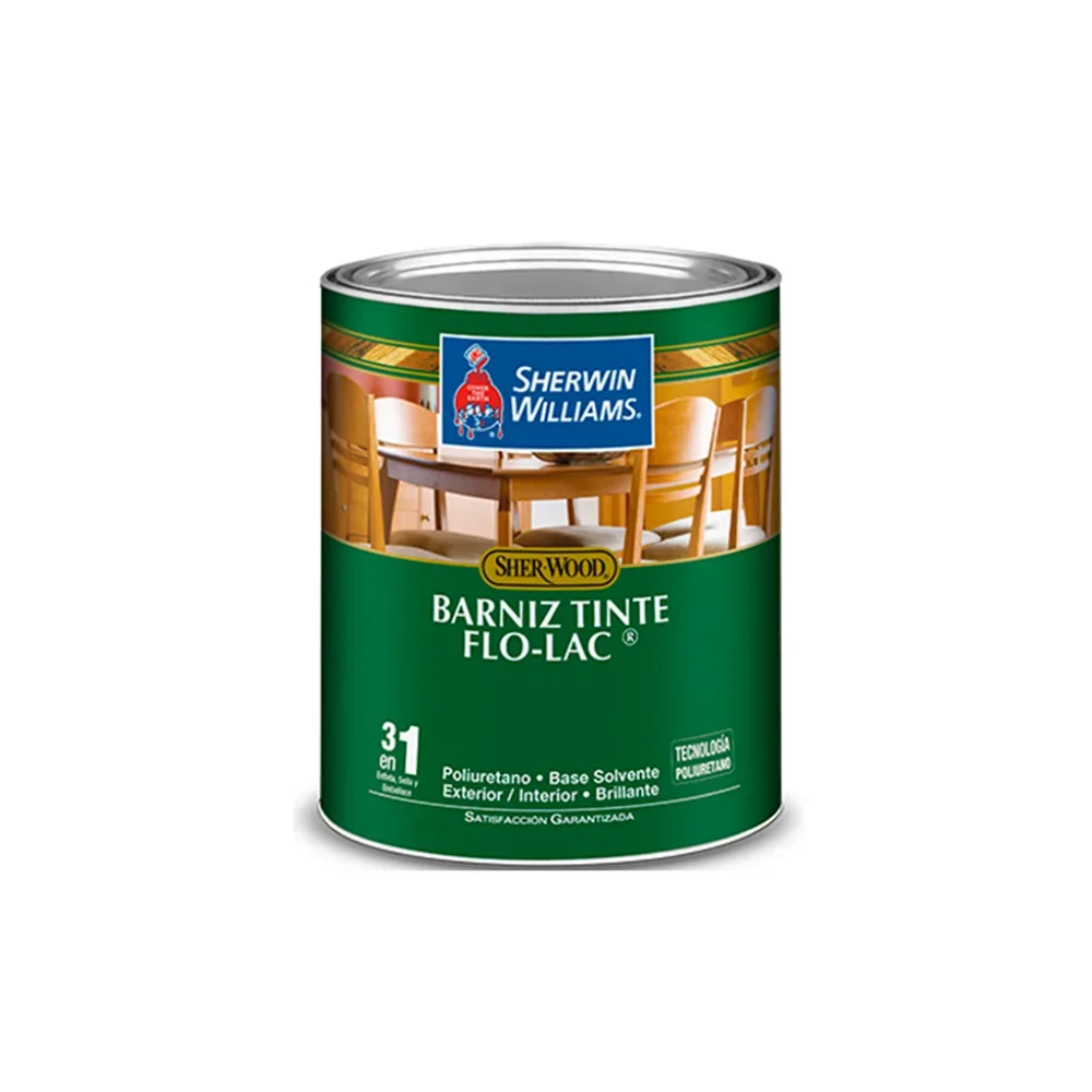 Barniz-tinte flo-lac 1/4-galon sherwin williams vino 104382