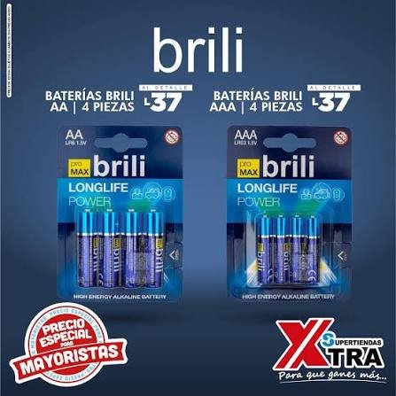 baterias brili doble a RL6 1.5V 61334