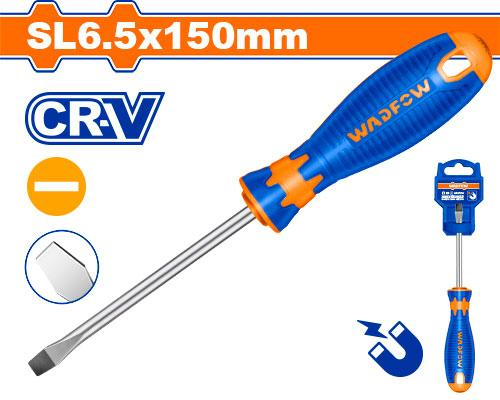 DESARMADOR PLANO 1/4X6" WADFOW WSD1266  Codigo: 140877
