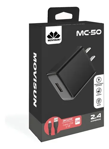 CARGADOR  MOVISUN MC-50 USB A V8