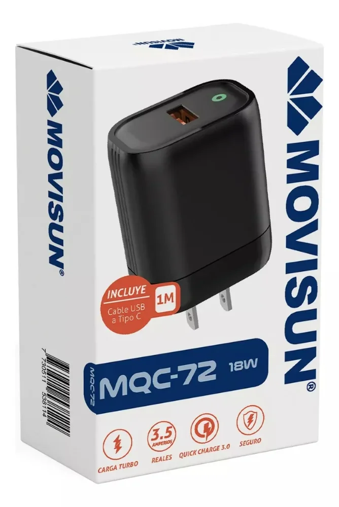 CARGADOR MOVISUN TIPO C  MQC 72