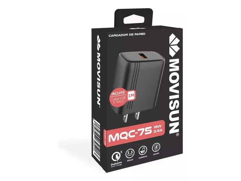 CARGADOR MOVISUN USB C 18W MQC75
