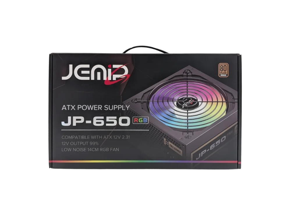 FUENTE DE PODER JEMIP 650W BRONCE RGB