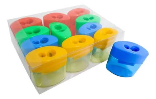 Tajalapiz con doble deposito sencillo plastico