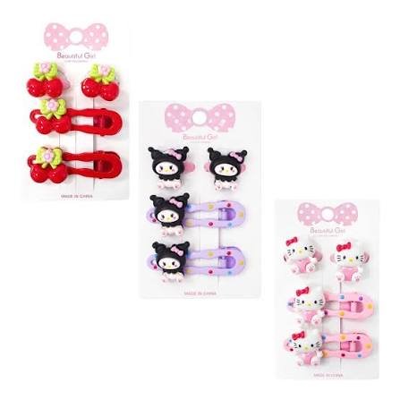 Carton ganchos horquillas kuromi