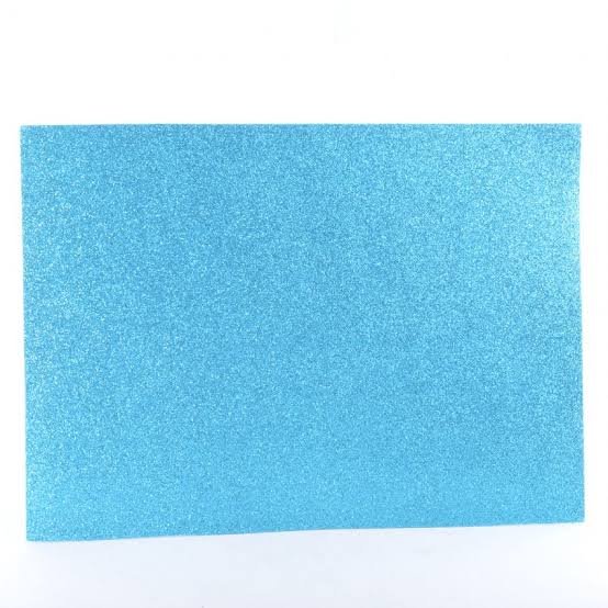 Foamy 1/8 Escarchado - Azul Claro