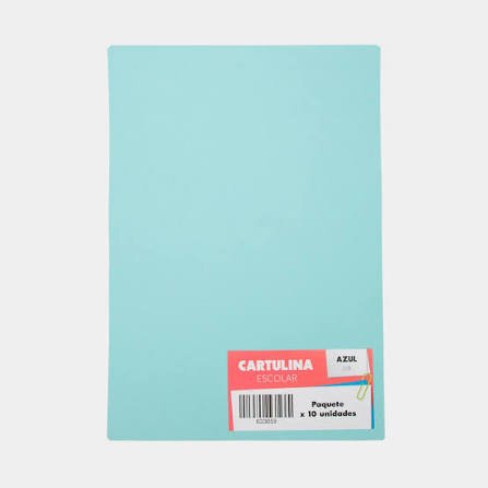 Cartulina 1/8 - Azul