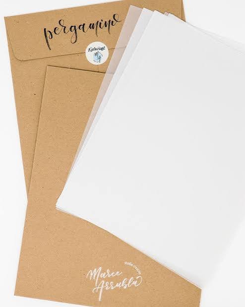 Papel pergamino carta