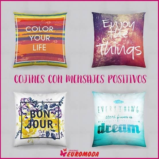 Almuhadas con mensaje - pequeños