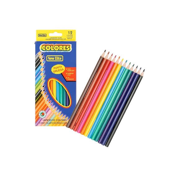 Colores con 12 Piezas New Elite