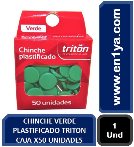 Chinche plastificado-metalico x50