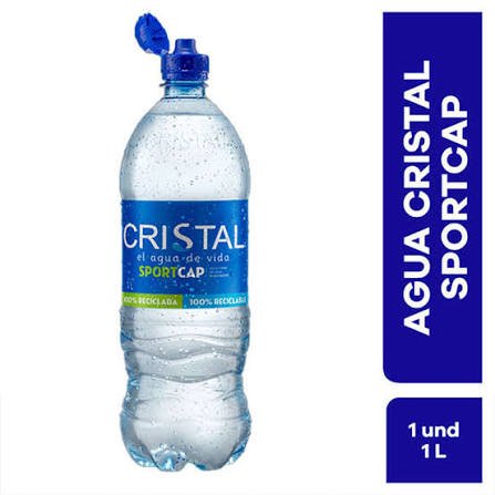 Agua Cristal 1000ml - chupo