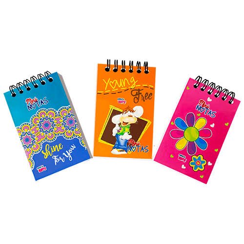 Libreta argollada vertical mini Crazy
