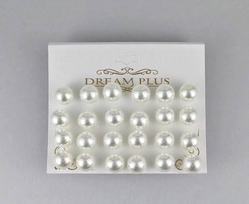 Aros de perlas Blancas