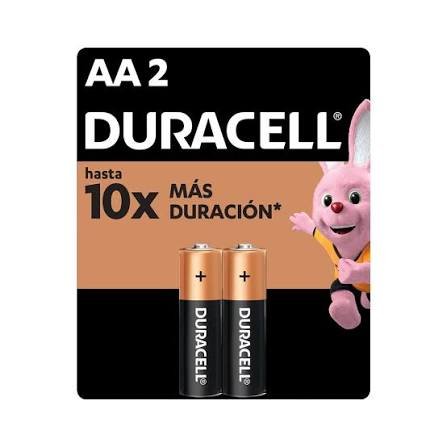 Pilas Duracell AA Bolsa X 2 Und