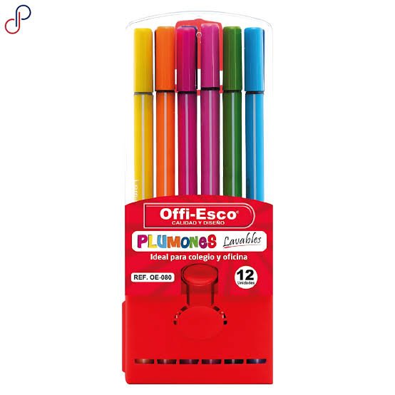 Plumones Lavables X 12