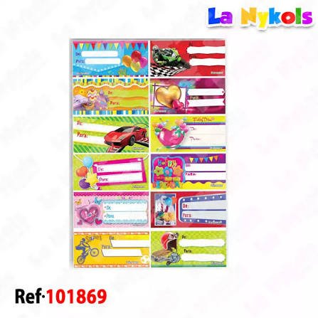 Tarjeta Autoadhesiva De y Para