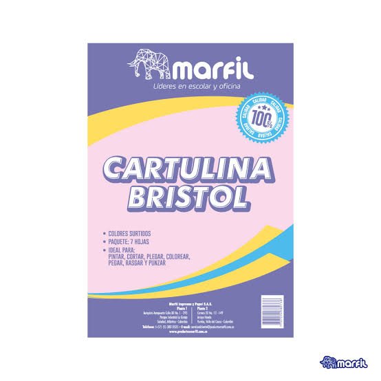 Cartulina Bristol - Surtidas