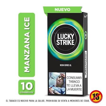 Cigarrillo Lucky Strike Manzana Ice