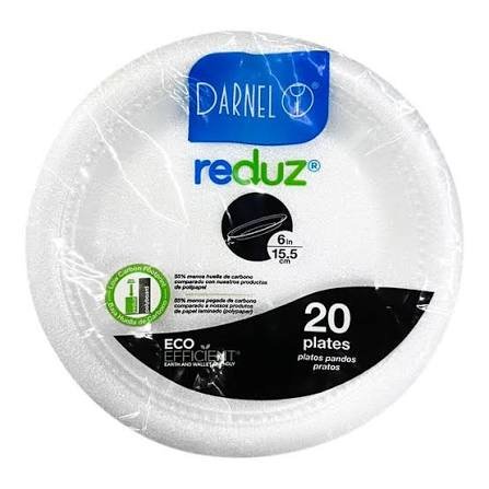 Plato desechable metalizado
