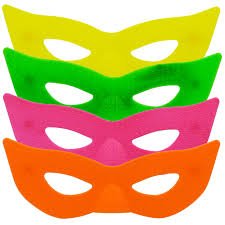 Antifaz neon plastico