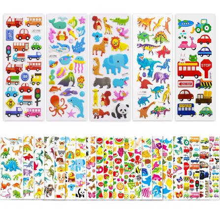 Sticker por hojas - infantiles