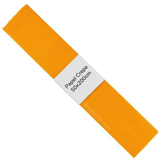 Papel Crepe Pliego Naranja Claro