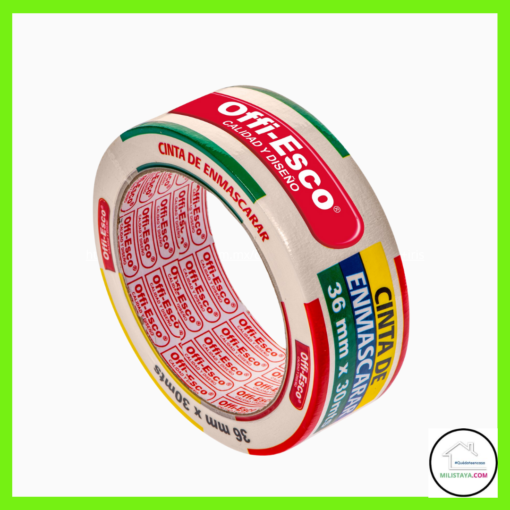 Cinta de enmascarar 36 mm x 30 mts Offi-Esco