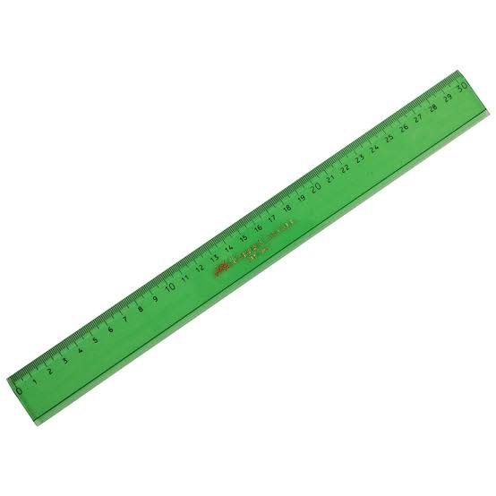 Regla plastica 30cm x12 eco
